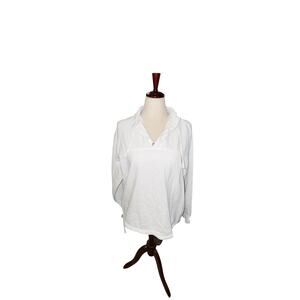 Women’s Cottonseed Wear white cotton anorak pullover USA Medium